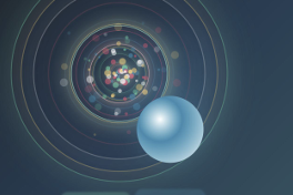 24A. Theme 5 Sound Instrument Performance. Full Audio Visual Bloom study with layered circular rhythm and a bright blue note form.